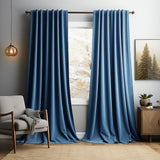 Solid-color Vintage Velvet Blackout And Heat-insulating Curtains For The Living Room Bedroom Or Study