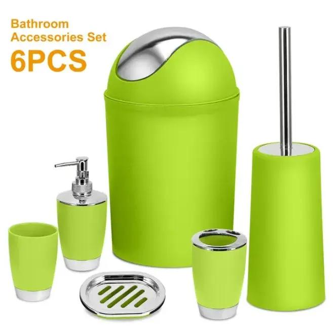 Bathroom Accessory Set 6-piece Set - SS Creative Holdings