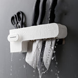 Elite Wall-Mounted Precision Knife Rack - Space-Saving Organizer