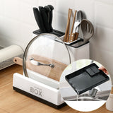 Elite Multi-Function Kitchen Organizer - Knife & Tableware Storage Rack