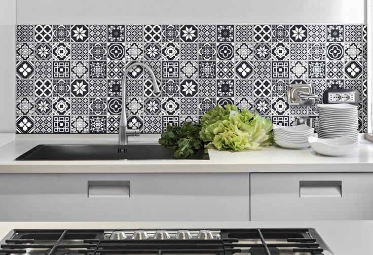 Elite Moroccan Style Kitchen Backsplash - Oil-proof and Heat Resistant.