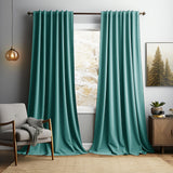 Solid-color Vintage Velvet Blackout And Heat-insulating Curtains For The Living Room Bedroom Or Study