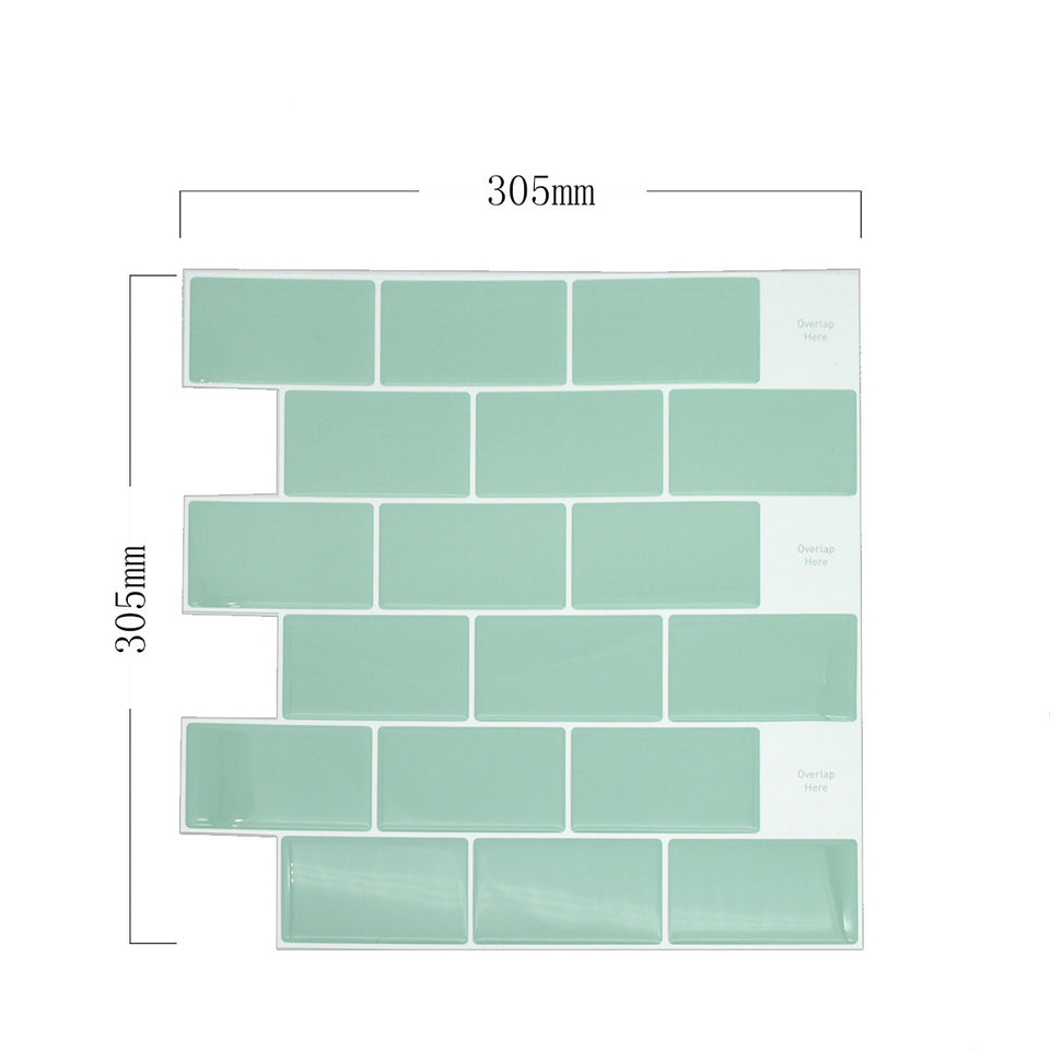 Waterproof, oil-proof, self-adhesive 3d wall sticker wallpaper self-adhesive plain color dormitory bedroom wall sticker furniture renovation sticker