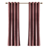 Solid-color Vintage Velvet Blackout And Heat-insulating Curtains For The Living Room Bedroom Or Study