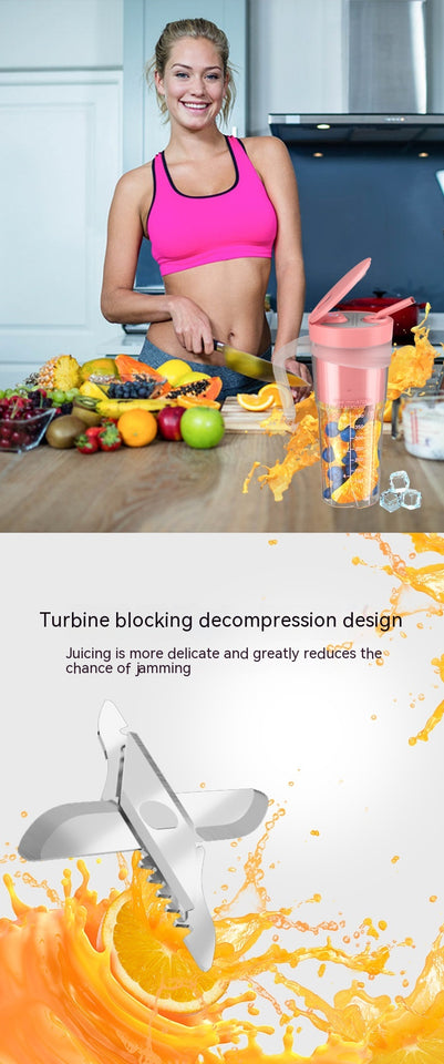 Portable High-Performance Blender Cup - Multifunctional Nutri-Juicer for Gym & Travel
