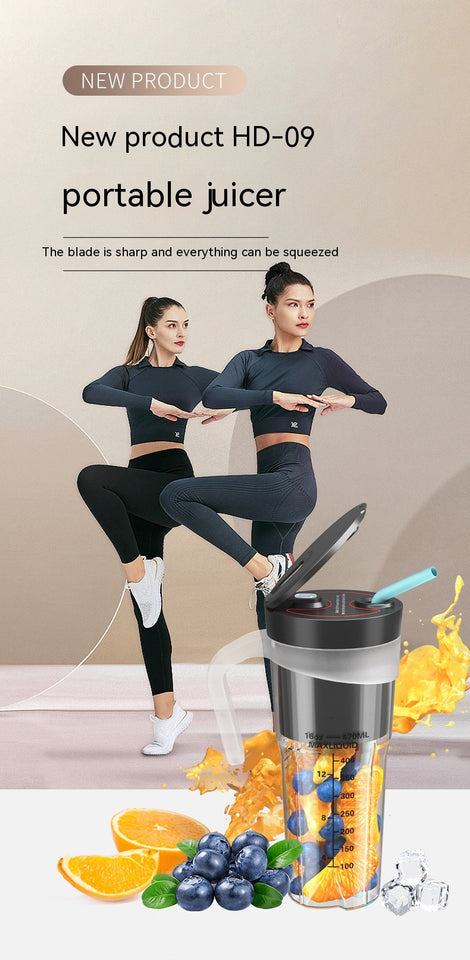 Portable High-Performance Blender Cup - Multifunctional Nutri-Juicer for Gym & Travel