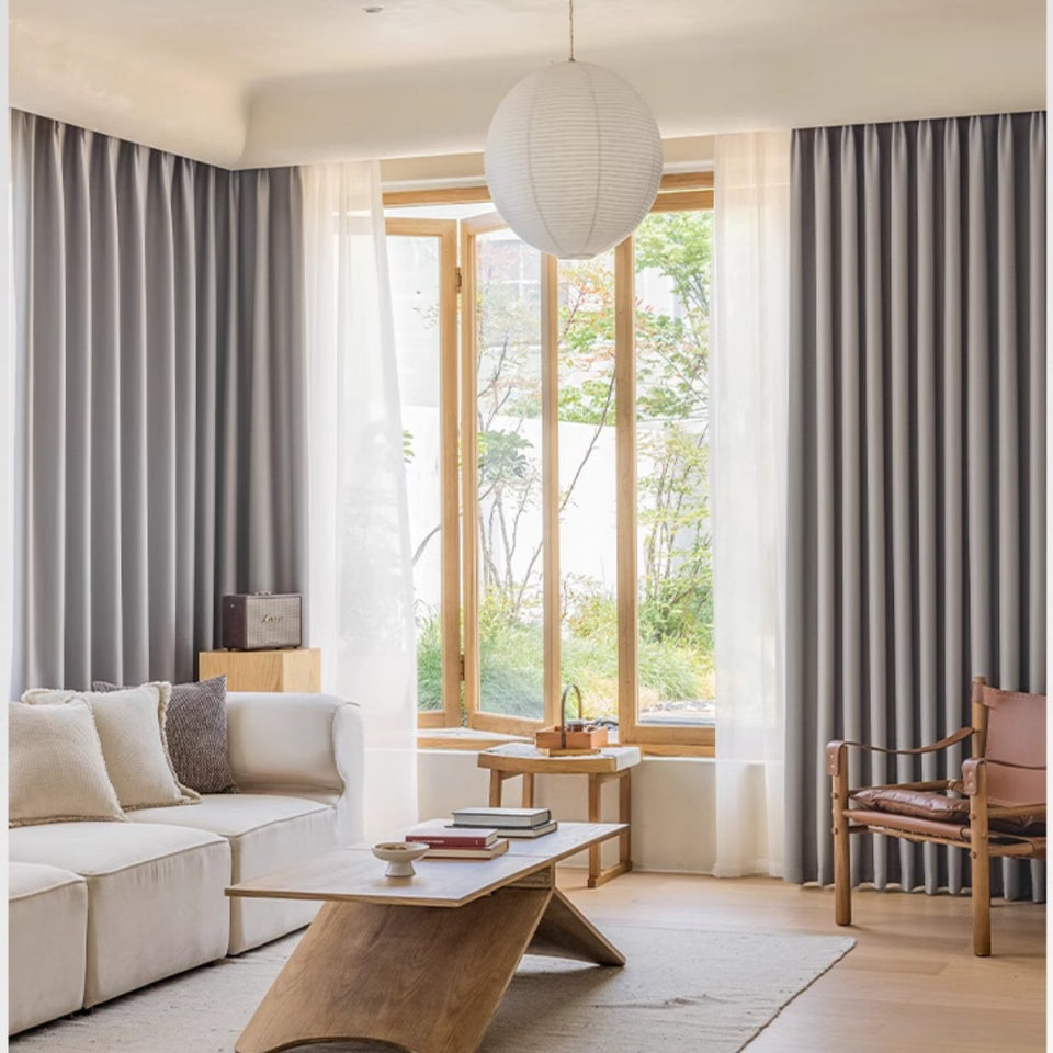 Hook-style Blackout Sun-blocking Curtains For The Bedroom
