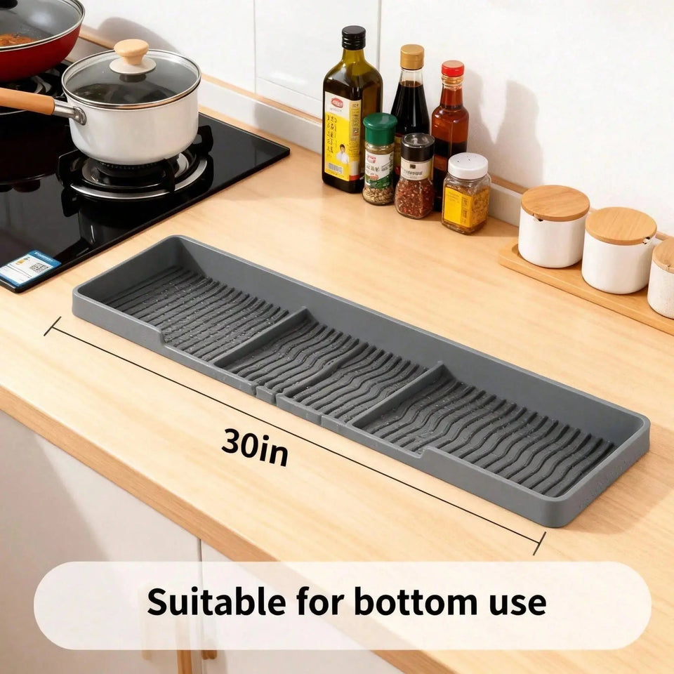 30-Inch Heat Resistant Stove Back Rack | Space Saving Kitchen Counter Organizer - SS Creative Holdings
