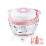 Manual Express Food Chopper - Precision Ginger & Garlic Mincer