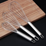 12-Inch Ergonomic Stainless Steel Whisk - Heavy-Duty Manual Balloon Beater