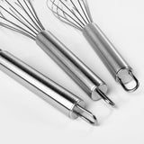 12-Inch Ergonomic Stainless Steel Whisk - Heavy-Duty Manual Balloon Beater