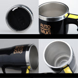 Self-Stirring Magnetic Travel Mug - Automatic Electric Mixing Cup with Lid