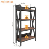 4-Level Industrial Baker’s Rack – Heavy-Duty Metal & Wood Kitchen Storage Organizer - SS Creative Holdings