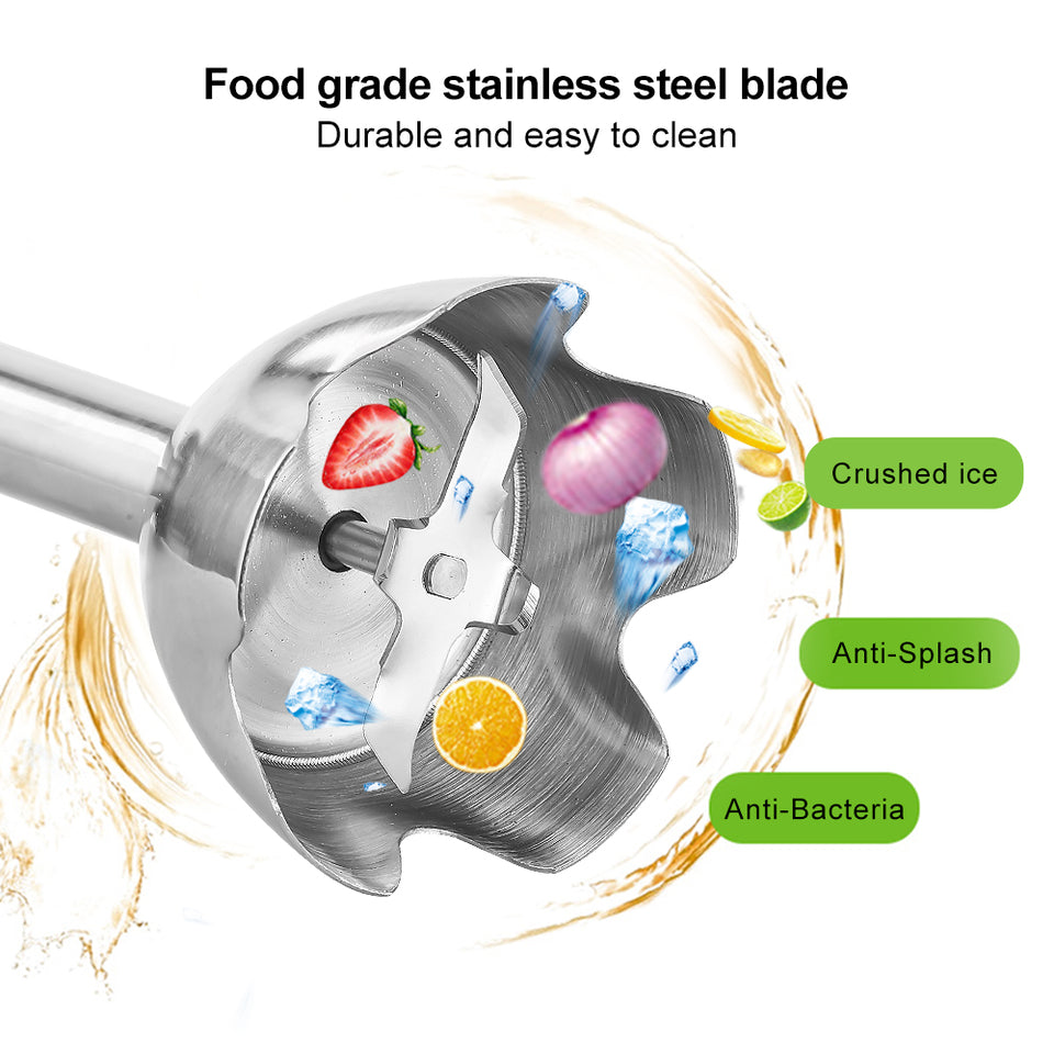 Elite 4-in-1 High-Power Immersion Blender - Professional Kitchen System