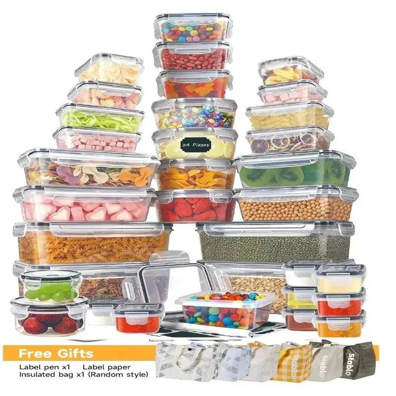48-Piece Airtight Food Storage Container Set – BPA-Free Kitchen & Pantry Organization with Labels - SS Creative Holdings