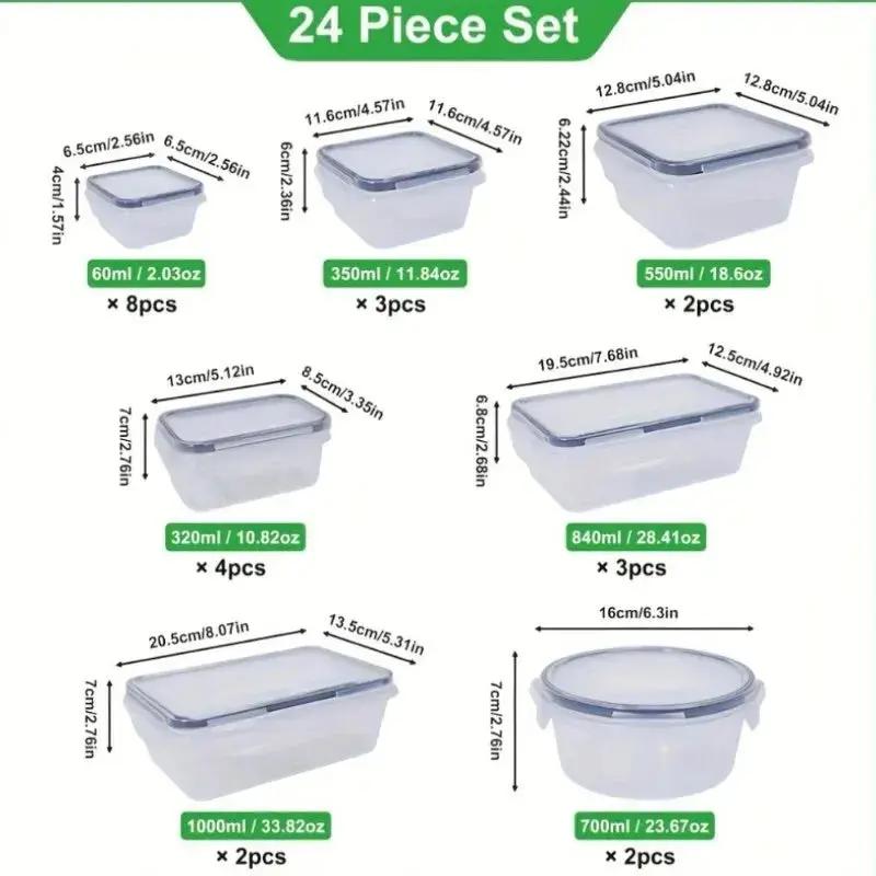 48-Piece Airtight Food Storage Container Set – BPA-Free Kitchen & Pantry Organization with Labels - SS Creative Holdings