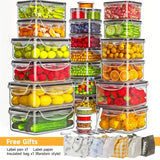 48-Piece Airtight Food Storage Container Set – BPA-Free Kitchen & Pantry Organization with Labels - SS Creative Holdings