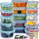48-Piece Airtight Food Storage Container Set – BPA-Free Kitchen & Pantry Organization with Labels - SS Creative Holdings
