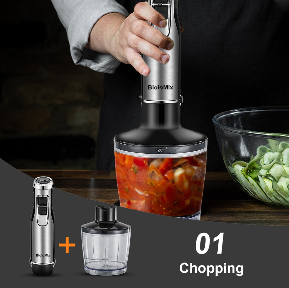 Elite 4-in-1 High-Power Immersion Blender - Professional Kitchen System