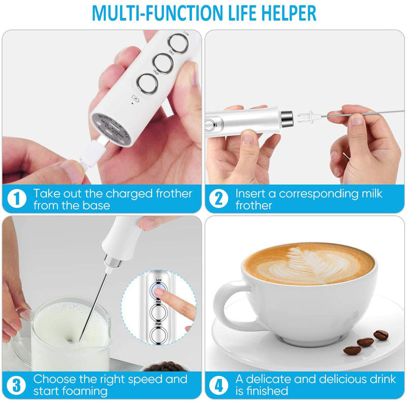 Handheld Milk Frother and coffee Mixer