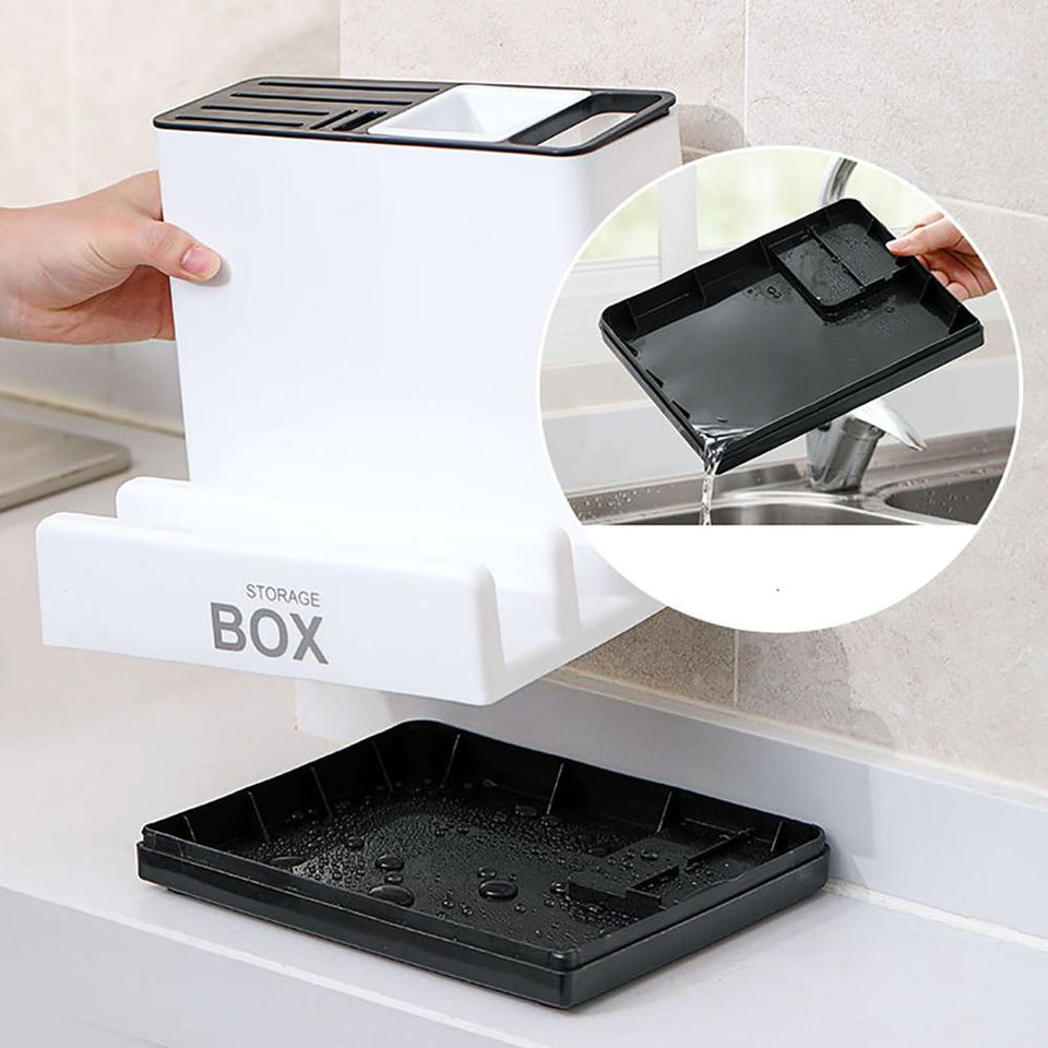 Elite Multi-Function Kitchen Organizer - Knife & Tableware Storage Rack
