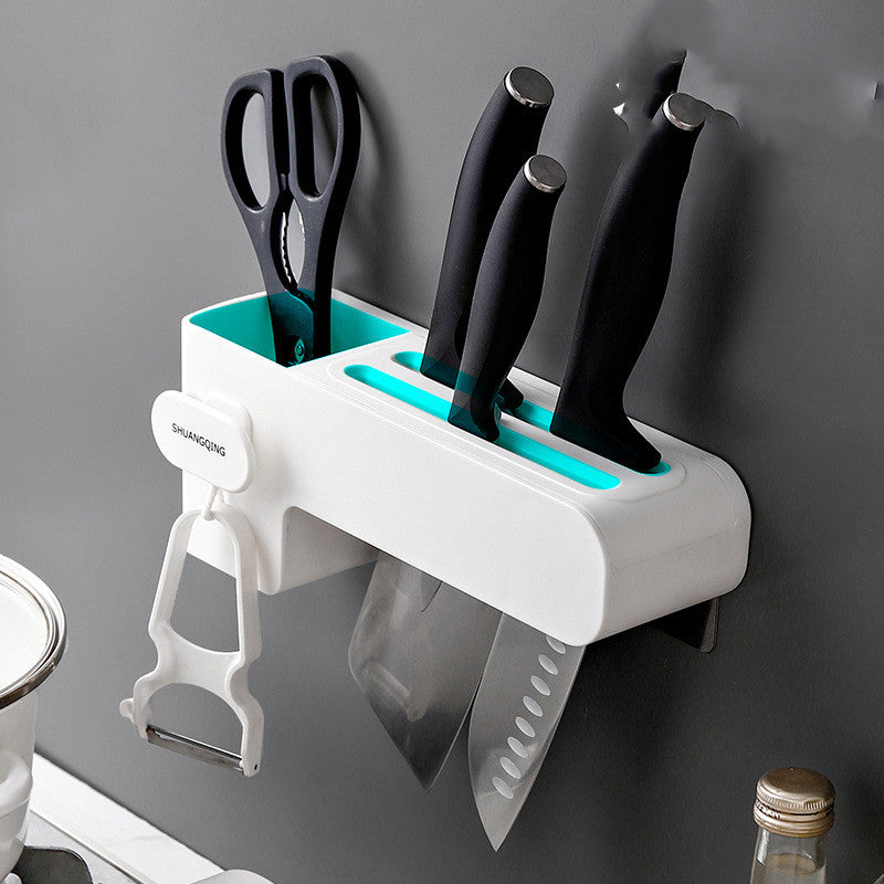 Elite Wall-Mounted Precision Knife Rack - Space-Saving Organizer