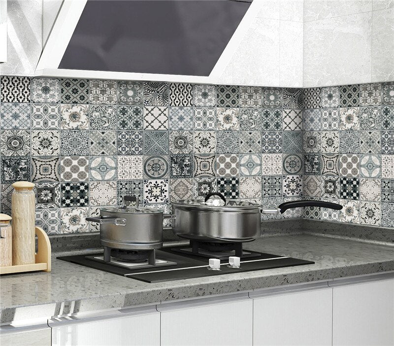 Elite Moroccan Style Kitchen Backsplash - Oil-proof and Heat Resistant.