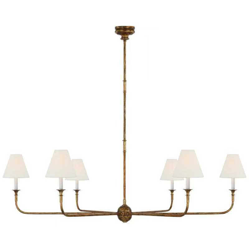 All Copper Living Room Chandelier American Simple Design