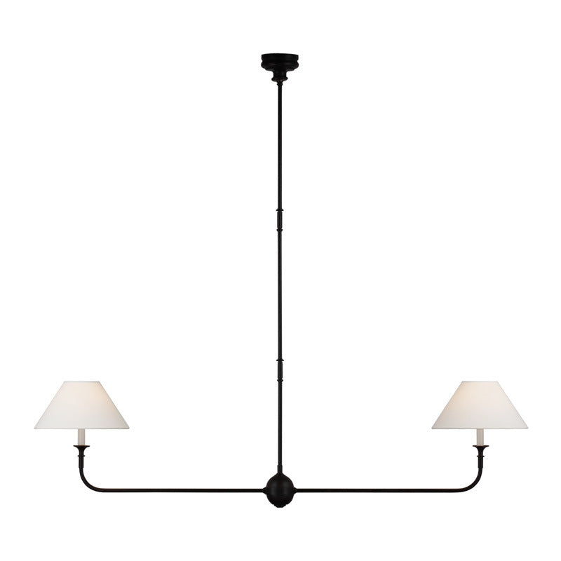 All Copper Living Room Chandelier American Simple Design