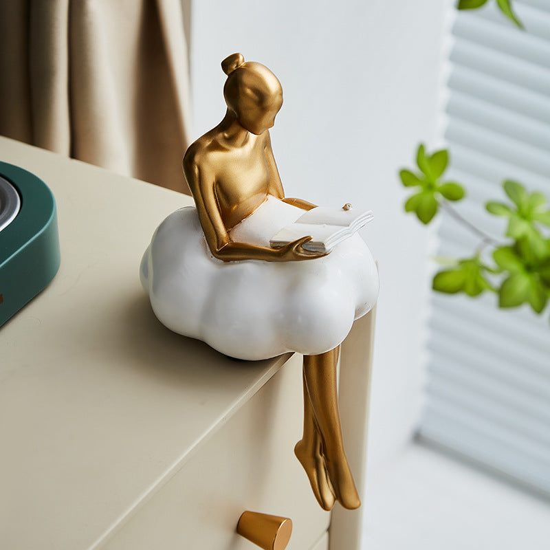 Original Design Cloud Girl Living Room Car Desktop Character Decoration