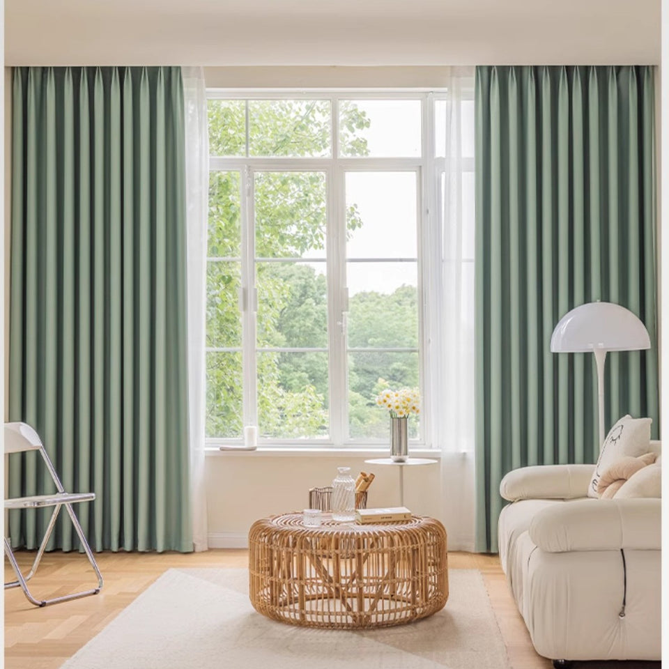 Hook-style Blackout Sun-blocking Curtains For The Bedroom