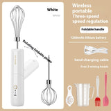 Wireless Foldable Electric Whisk - 3-Speed Portable Cream & Egg Blender