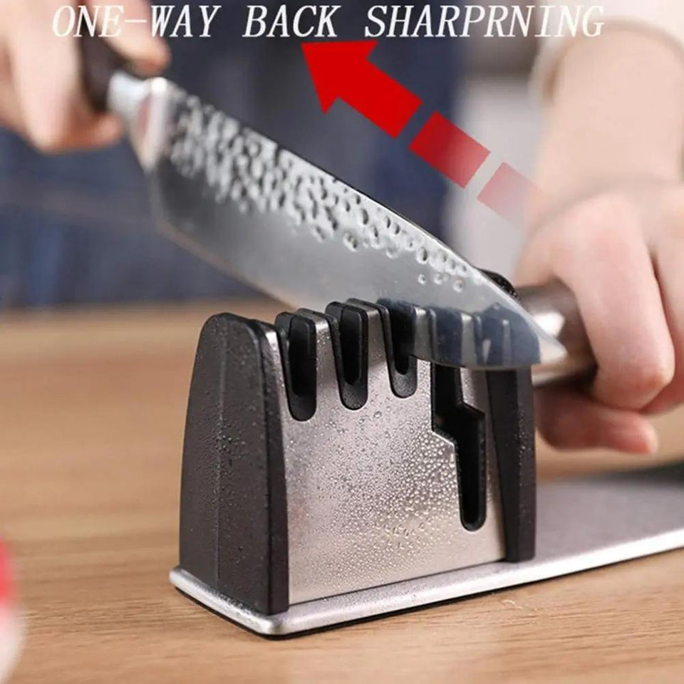 Non-slip Kitchen Knife Sharpener, Ergonomic Handle, Safe And Fast Knife Sharpening Tool, Suitable For Home And Restaurant Use. - SS Creative Holdings