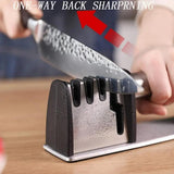 Non-slip Kitchen Knife Sharpener, Ergonomic Handle, Safe And Fast Knife Sharpening Tool, Suitable For Home And Restaurant Use. - SS Creative Holdings