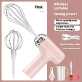 Wireless Foldable Electric Whisk - 3-Speed Portable Cream & Egg Blender
