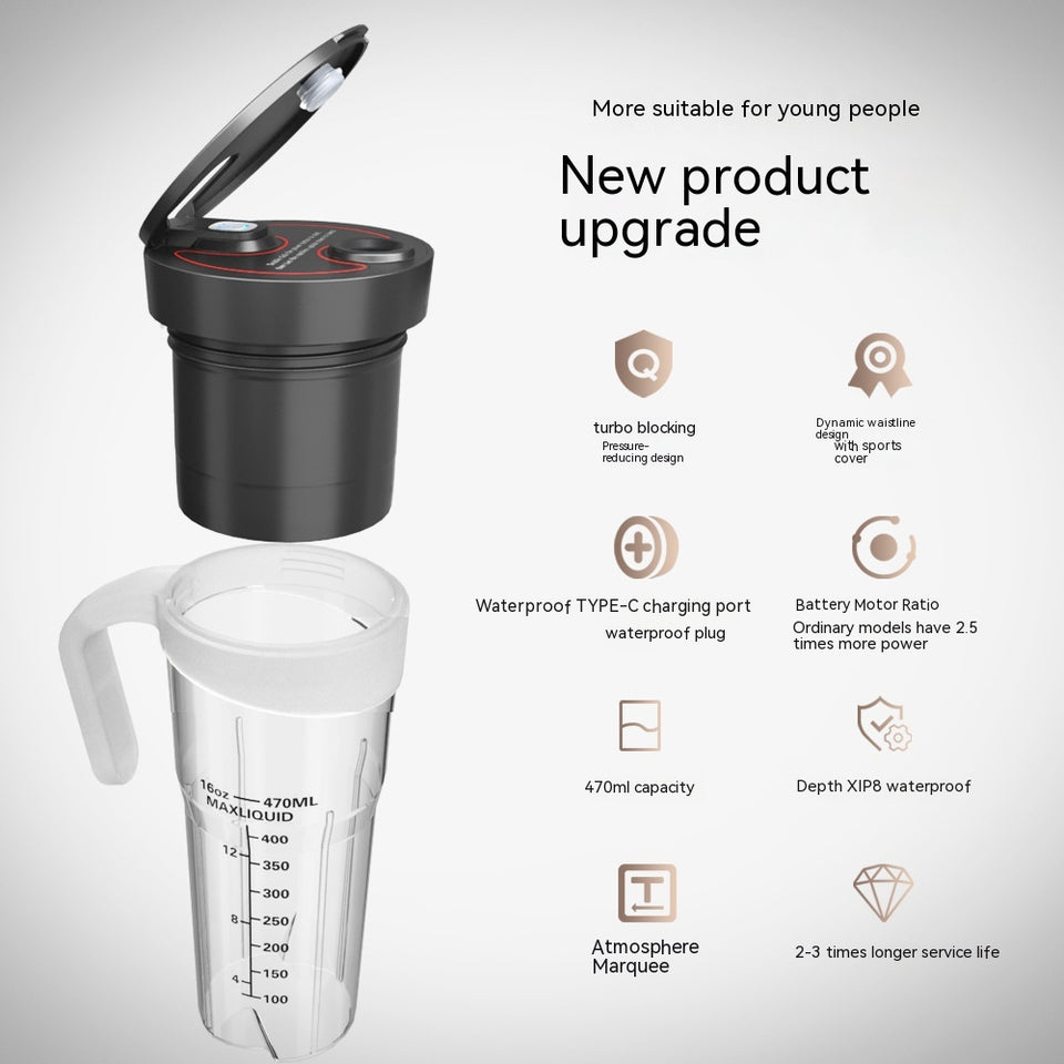 Portable High-Performance Blender Cup - Multifunctional Nutri-Juicer for Gym & Travel
