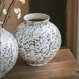 New Chinese-style Living Room Flower Arrangement Handmade Vintage Stoneware Vase Creative Design