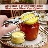 Multifunctional Adjustable Stainless Steel Can Opener ,Portable Metal Kitchen Utensil. - SS Creative Holdings