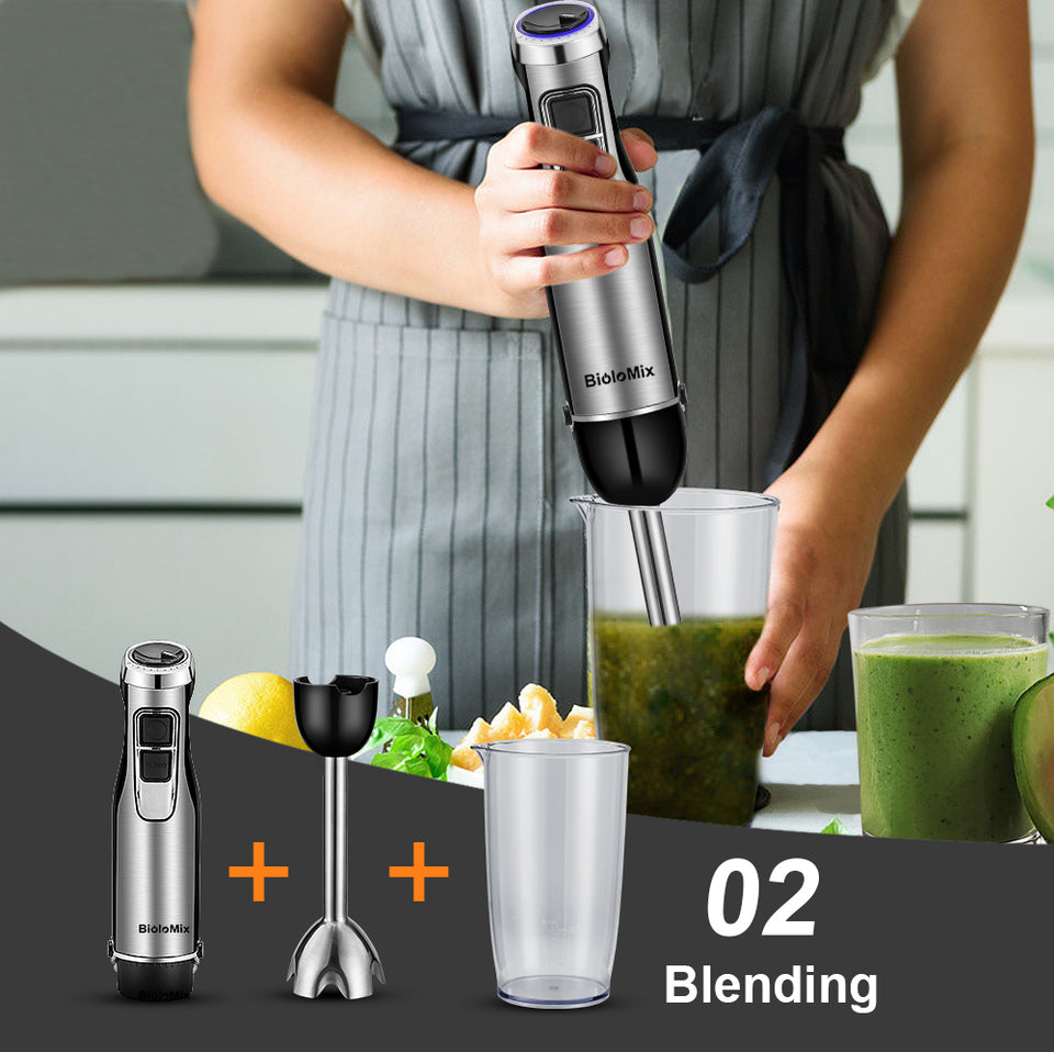 Elite 4-in-1 High-Power Immersion Blender - Professional Kitchen System