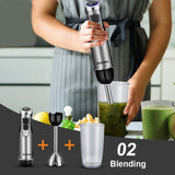 Elite 4-in-1 High-Power Immersion Blender - Professional Kitchen System