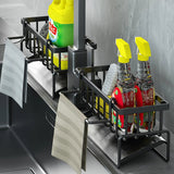 Kitchen Sink Caddy Basket Drain Rack Sponge Dishcloth Holder Storage Organizer - SS Creative Holdings