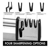 Non-slip Kitchen Knife Sharpener, Ergonomic Handle, Safe And Fast Knife Sharpening Tool, Suitable For Home And Restaurant Use. - SS Creative Holdings