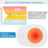 Coffee Mug Warmer 16W Smart Touch Auto-Off Mug Warmer for Desk - SS Creative Holdings