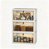 Foldable Rolling Storage Cabinet & Organizer Box with Magnetic Doors – Multi-Purpose Home & Pet Supplies Bin - SS Creative Holdings