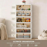 Foldable Rolling Storage Cabinet & Organizer Box with Magnetic Doors – Multi-Purpose Home & Pet Supplies Bin - SS Creative Holdings