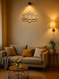Large Modern Lotus Metal Wall Art - Gorgeous Living Room Decor . - SS Creative Holdings
