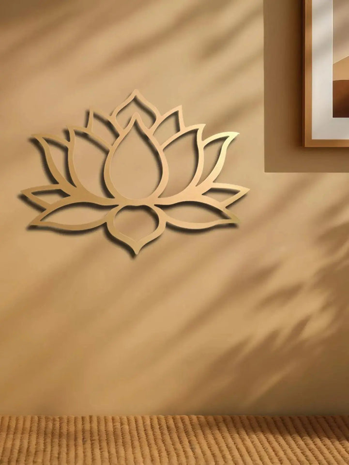 Large Modern Lotus Metal Wall Art - Gorgeous Living Room Decor . - SS Creative Holdings