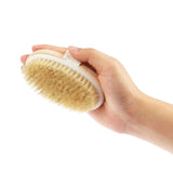 Luxury 15" Long Handle Bath Brush Wooden Bath & Body Scrubber – Detachable Exfoliating Shower Brush for Deep Cleansing & Detox - SS Creative Holdings