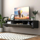Modern Floating Entertainment Center – Sleek Wall-Mounted Media Console - SS Creative Holdings