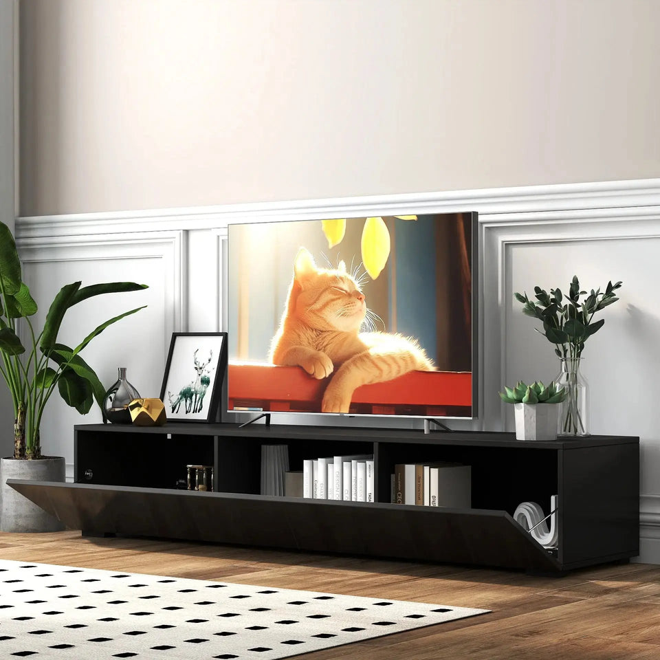 Modern Floating Entertainment Center – Sleek Wall-Mounted Media Console - SS Creative Holdings